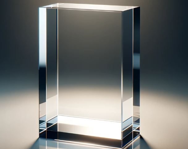 Design de trophée en verre